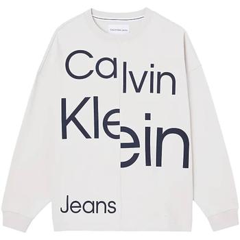 tekstylia Damskie Bluzy Calvin Klein Jeans  Beżowy