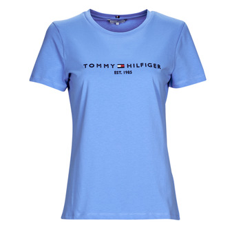 tekstylia Damskie T-shirty z krótkim rękawem Tommy Hilfiger REGULAR HILFIGER C-NK TEE SS Niebieski