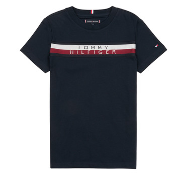 tekstylia Chłopiec T-shirty z krótkim rękawem Tommy Hilfiger GLOBAL STRIPE TEE S/S Marine