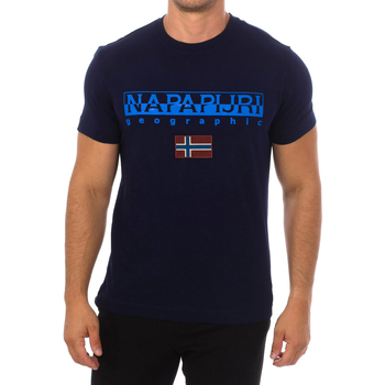 tekstylia Męskie T-shirty z krótkim rękawem Napapijri NP0A4GDQ-176 Marine