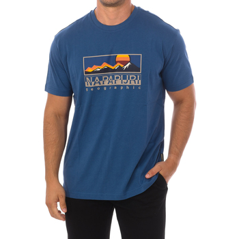 tekstylia Męskie T-shirty z krótkim rękawem Napapijri NP0A4GM4-BS5 Niebieski