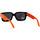 Zegarki & Biżuteria  okulary przeciwsłoneczne Leziff Occhiali da Sole  Valencia M4554 C04 Nero Arancione Pomarańczowy