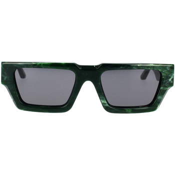 Zegarki & Biżuteria  okulary przeciwsłoneczne Leziff Occhiali da Sole  Miami M4939 C08 Marmo Verde Zielony