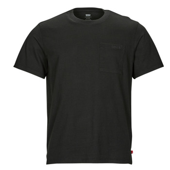 tekstylia Męskie T-shirty z krótkim rękawem Levi's SS POCKET TEE RLX Czarny