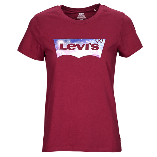 tekstylia Damskie T-shirty z krótkim rękawem Levi's THE PERFECT TEE Bordeaux