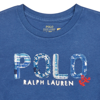 Polo Ralph Lauren SS POLO TEE-KNIT SHIRTS-T-SHIRT Niebieski