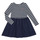 tekstylia Dziewczynka Sukienki krótkie Polo Ralph Lauren LS CN DR-DRESSES-DAY DRESS Marine / Biały