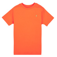 tekstylia Chłopiec T-shirty z krótkim rękawem Polo Ralph Lauren SS CN-TOPS-T-SHIRT Pomarańczowy