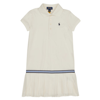 tekstylia Dziewczynka Sukienki krótkie Polo Ralph Lauren SS KC DRESS-DRESSES-DAY DRESS Ecru