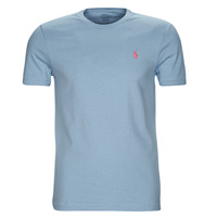 tekstylia Męskie T-shirty z krótkim rękawem Polo Ralph Lauren T-SHIRT AJUSTE EN COTON Niebieski