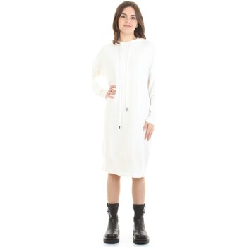 tekstylia Damskie Sukienki długie White Wise WW1M376 Biały