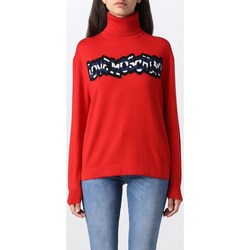 tekstylia Damskie T-shirty z długim rękawem Love Moschino WSD3910X1148 Czerwony