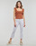 tekstylia Damskie Jeans flare / rozszerzane  Noisy May NMSALLIE HW KICK FLARED JEANS VI163BW S* Biały