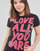 tekstylia Damskie T-shirty z krótkim rękawem Desigual TS_LOVE ALL YOU ARE Czarny / Wielokolorowy