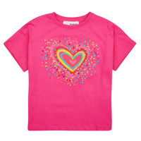 tekstylia Dziewczynka T-shirty z krótkim rękawem Desigual TS_HEART Różowy