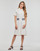 tekstylia Damskie Sukienki krótkie Karl Lagerfeld PIQUE POLO DRESS Biały / Czarny