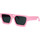 Zegarki & Biżuteria  okulary przeciwsłoneczne Leziff Occhiali da Sole  Los Angeles M3492 C19 Rosa Różowy