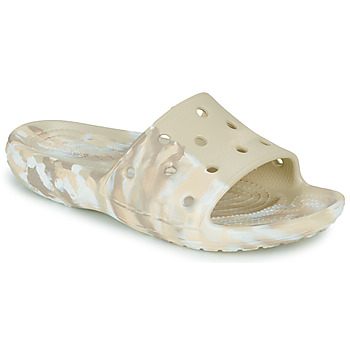 Buty Damskie Sandały Crocs Classic Crocs Marbled Slide Beżowy