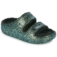 Buty Damskie Klapki Crocs Classic Cozzzy Glitter Sandal Czarny / Glitter