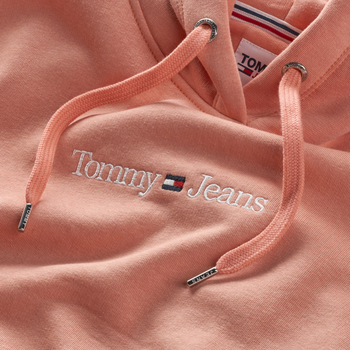 Tommy Jeans Reg Serif Linear Hoodie Różowy