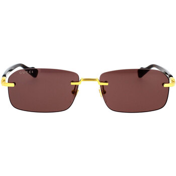 Zegarki & Biżuteria  Męskie okulary przeciwsłoneczne Gucci Occhiali da Sole  GG1221S 002 Złoty