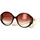 Zegarki & Biżuteria  Damskie okulary przeciwsłoneczne Gucci Occhiali da Sole  GG1202S 004 con Catena Brązowy