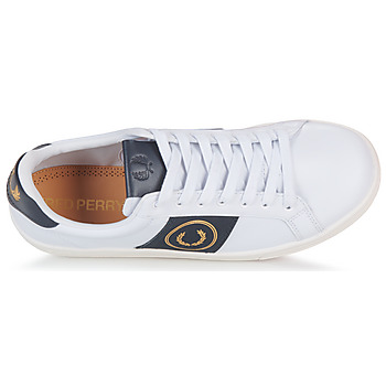 Fred Perry B721 LEATHER / BRANDED Biały / Marine