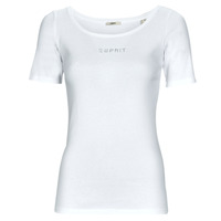 tekstylia Damskie T-shirty z krótkim rękawem Esprit tshirt sl Biały