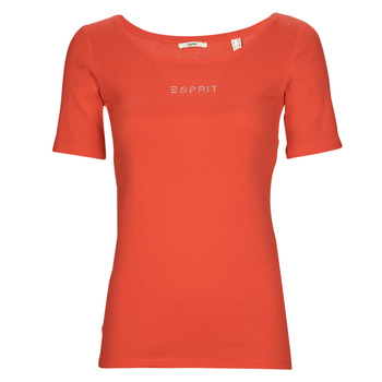 tekstylia Damskie T-shirty z krótkim rękawem Esprit tshirt sl Czerwony