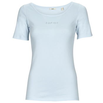 tekstylia Damskie T-shirty z krótkim rękawem Esprit tee Niebieski