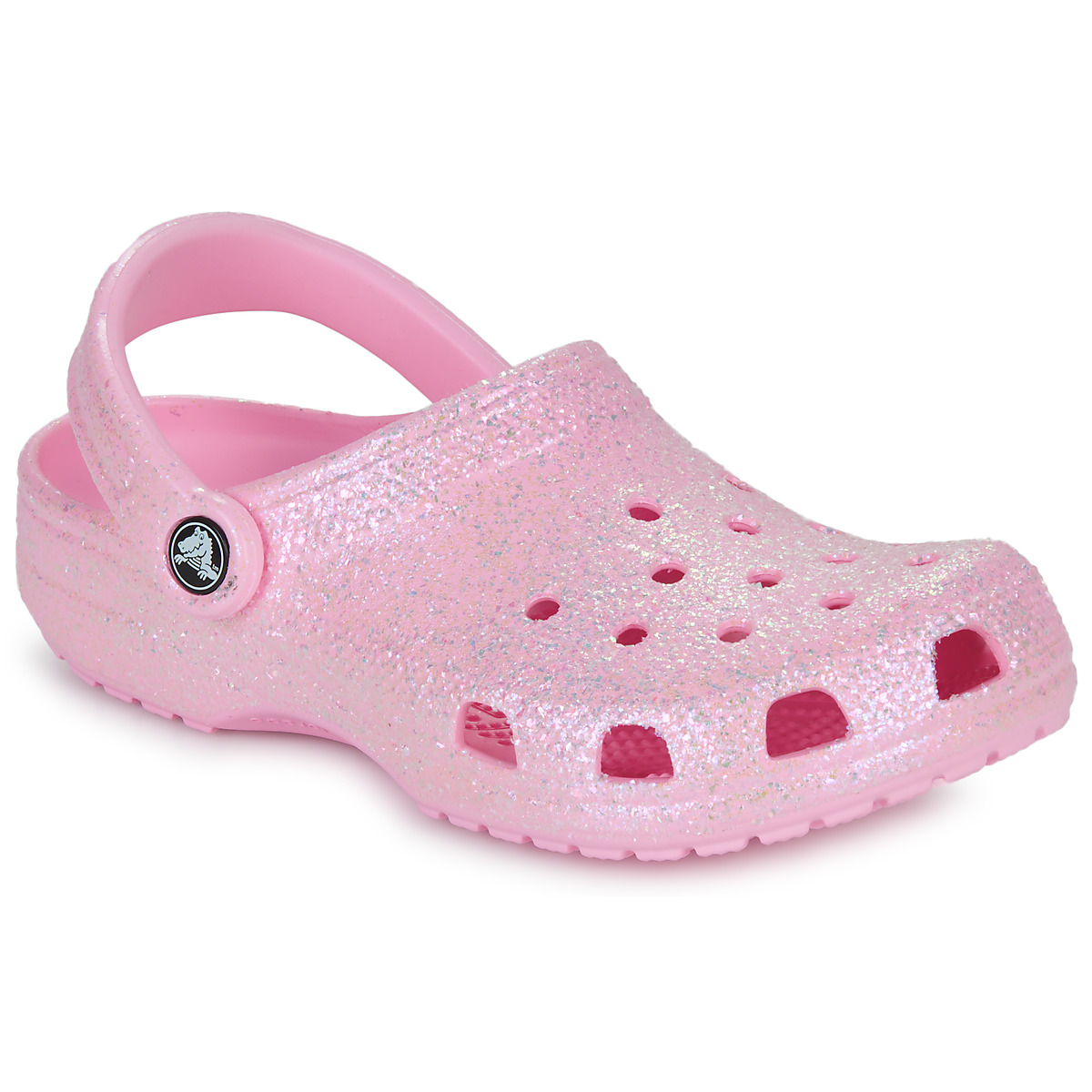 Buty Dziewczynka Chodaki Crocs Classic Glitter Clog K Różowy