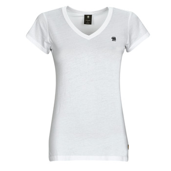 tekstylia Damskie T-shirty z krótkim rękawem G-Star Raw eyben slim v Biały