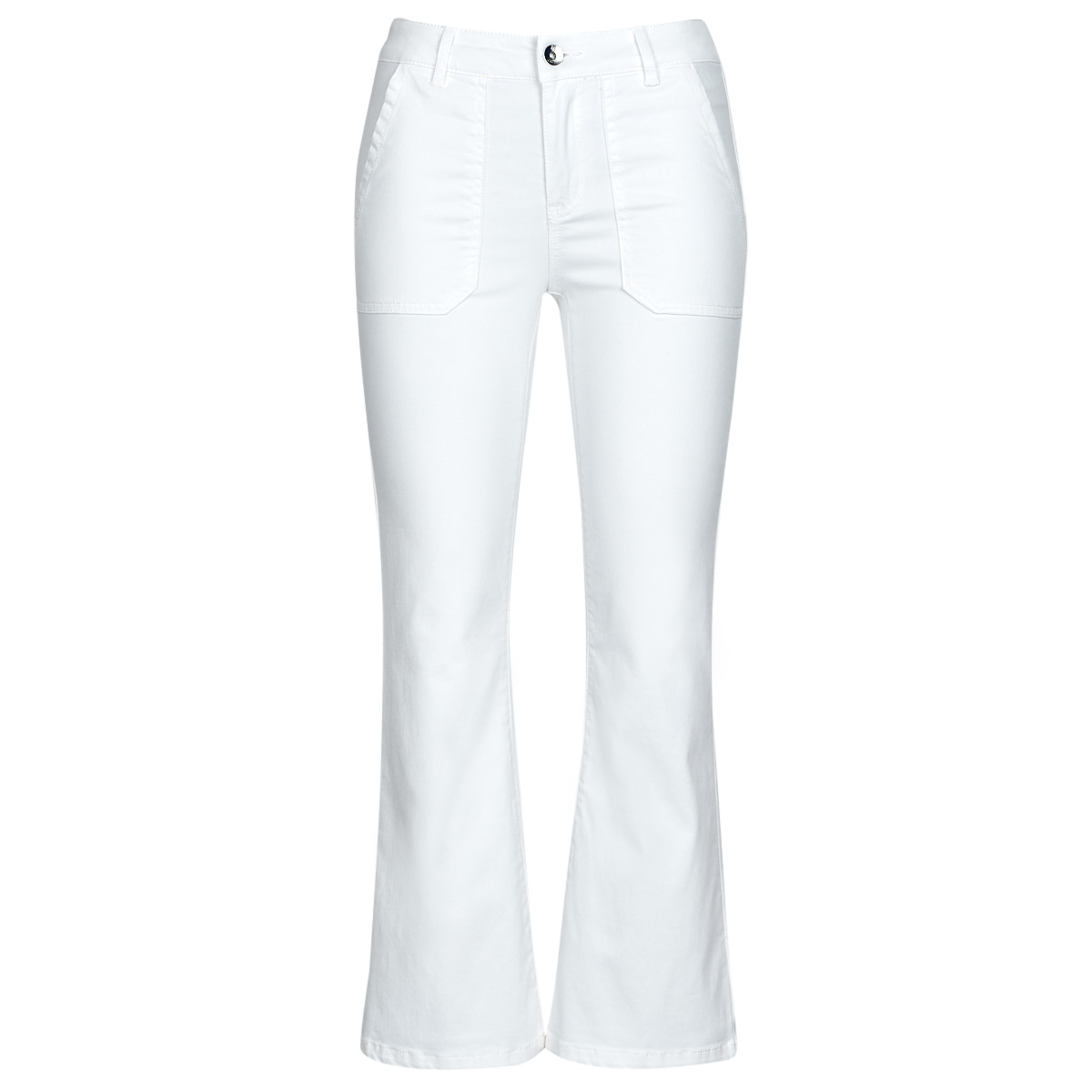 tekstylia Damskie Jeans flare / rozszerzane  Les Petites Bombes FAYE Biały