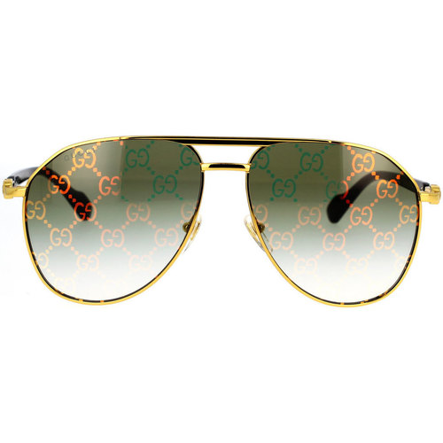 Zegarki & Biżuteria  Męskie okulary przeciwsłoneczne Gucci Occhiali da Sole  GG1220S 004 Złoty
