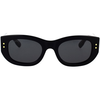 Zegarki & Biżuteria  Damskie okulary przeciwsłoneczne Gucci Occhiali da Sole  GG1215S 002 Czarny