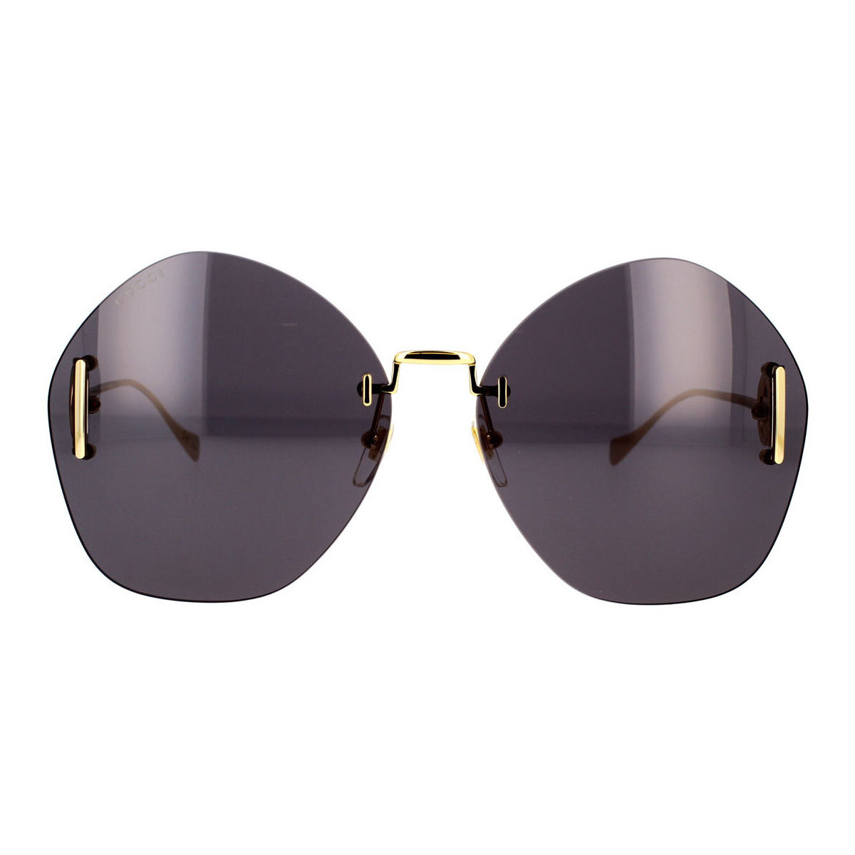 Zegarki & Biżuteria  Damskie okulary przeciwsłoneczne Gucci Occhiali da Sole  GG1203S 002 Złoty