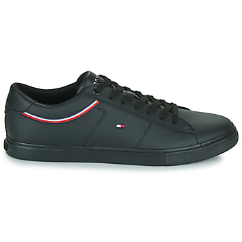 Tommy Hilfiger ESSENTIAL LEATHER SNEAKER DETAIL Czarny