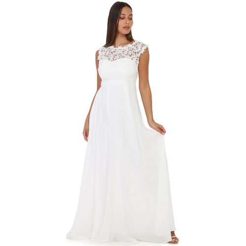 tekstylia Damskie Sukienki La Modeuse 19336_P54340 Biały