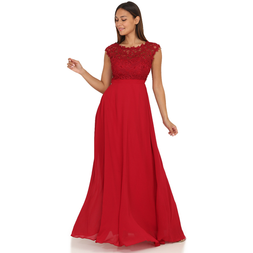 tekstylia Damskie Sukienki La Modeuse 19404_P54537 Czerwony