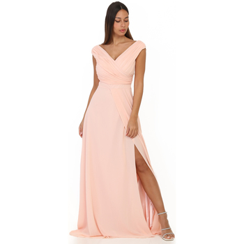tekstylia Damskie Sukienki La Modeuse 19634_P55096 Różowy