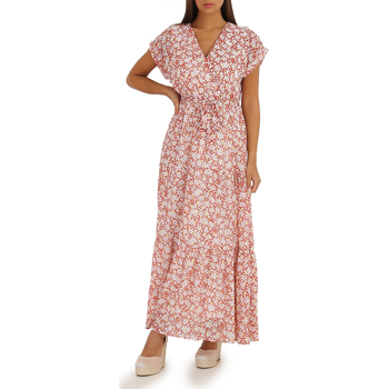 tekstylia Damskie Sukienki La Modeuse 20049_P55991 Różowy