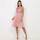 tekstylia Damskie Sukienki La Modeuse 20194_P56246 Różowy