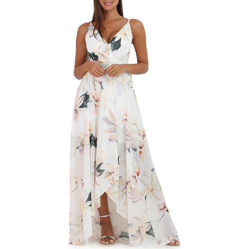 tekstylia Damskie Sukienki La Modeuse 20361_P56524 Biały