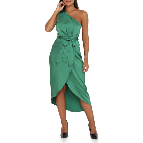 tekstylia Damskie Sukienki La Modeuse 20400_P56576 Zielony