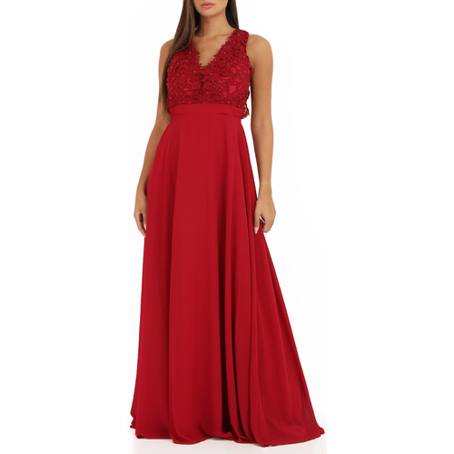 tekstylia Damskie Sukienki La Modeuse 20453_P56662 Czerwony