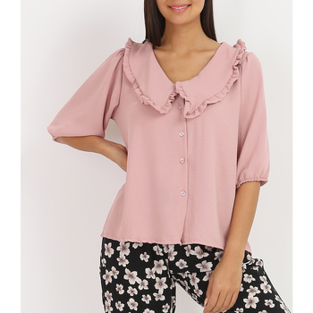 tekstylia Damskie Koszule La Modeuse 21657_P48245 Różowy