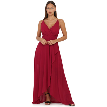 tekstylia Damskie Sukienki La Modeuse 29017_P67692 Czerwony