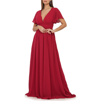 tekstylia Damskie Sukienki La Modeuse 32634_P74088 Czerwony