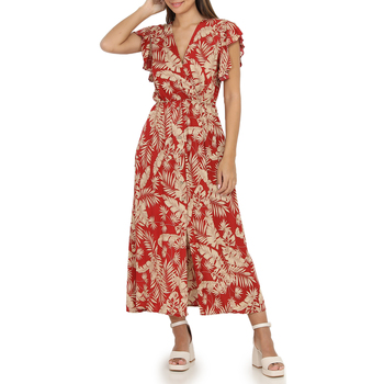 tekstylia Damskie Sukienki La Modeuse 61154_P139210 Czerwony