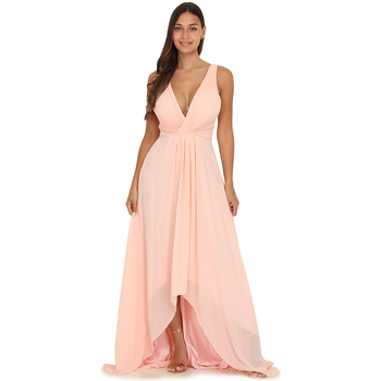 tekstylia Damskie Sukienki La Modeuse 63452_P144322 Różowy